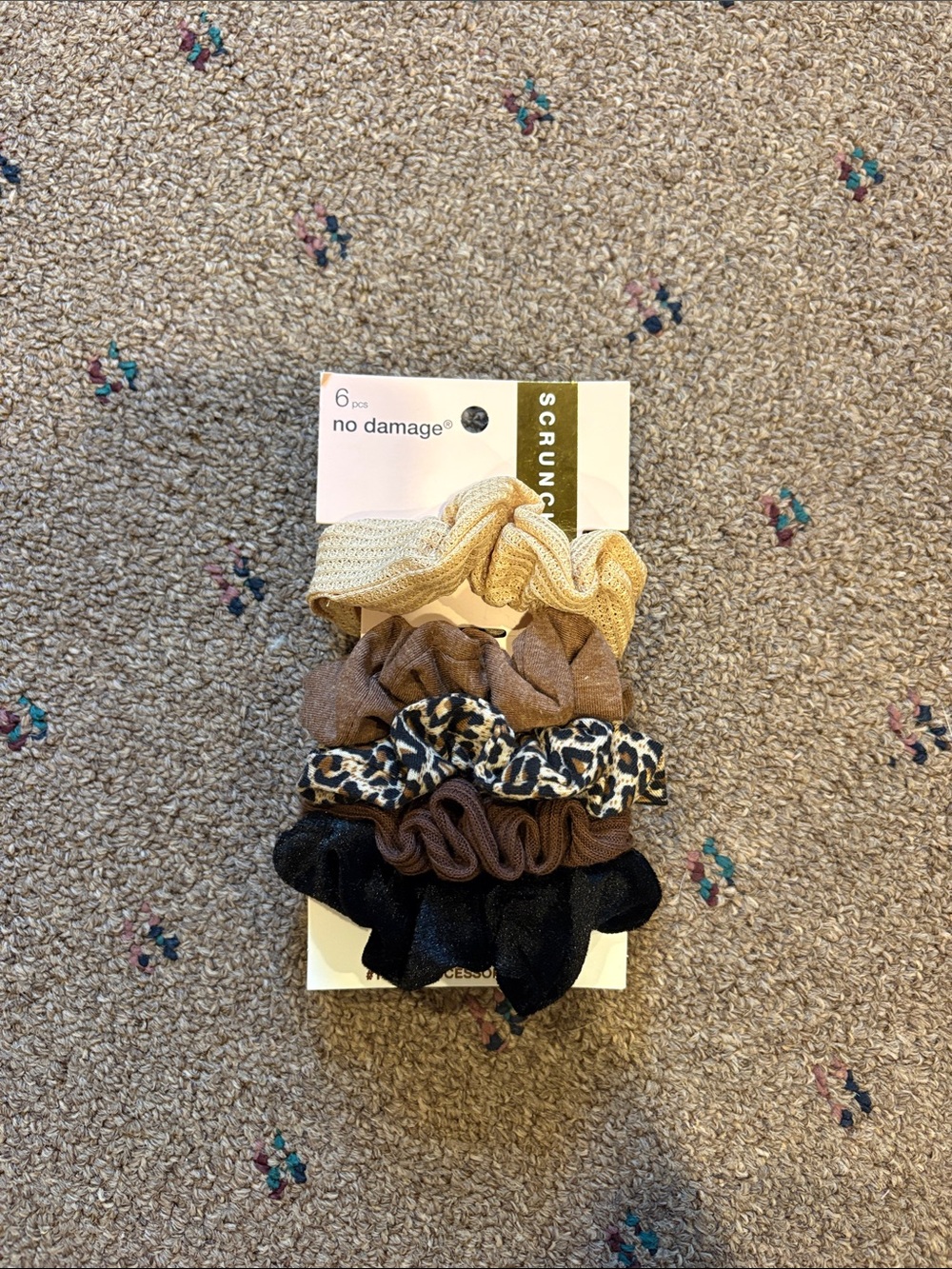 Assorted Neutral Scrunchie Set - 5 Pack